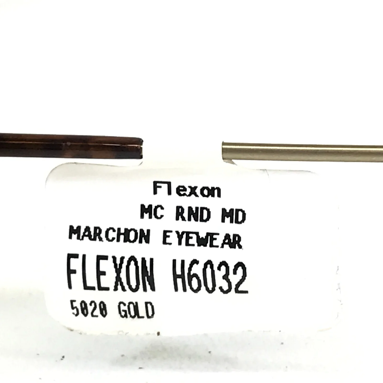 Flexon Eyeglasses Frames H6032 710 Matte Gold Round Full Wire Rim 50-20-145 4