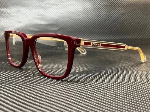 GUCCI GG0560ON 007 Burgundy/Crystal Square 55 mm Men