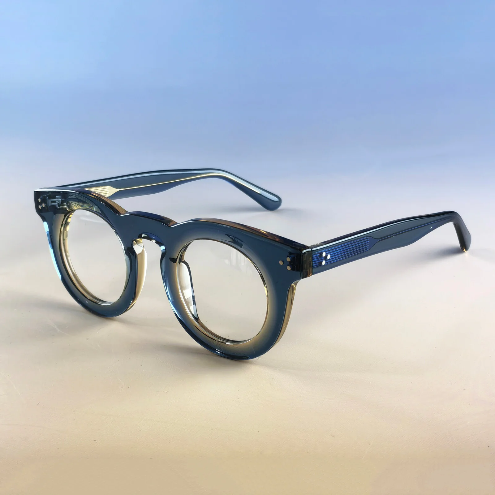 Lacoste Eyeglasses Frames L2828 218 Havana Silver Round Full Rim 50-19-145 4