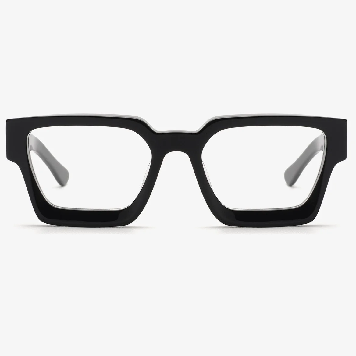 Luxury Thick Acetate Eyeglass frames Women Men Retro Spectacles Glasses Black 2
