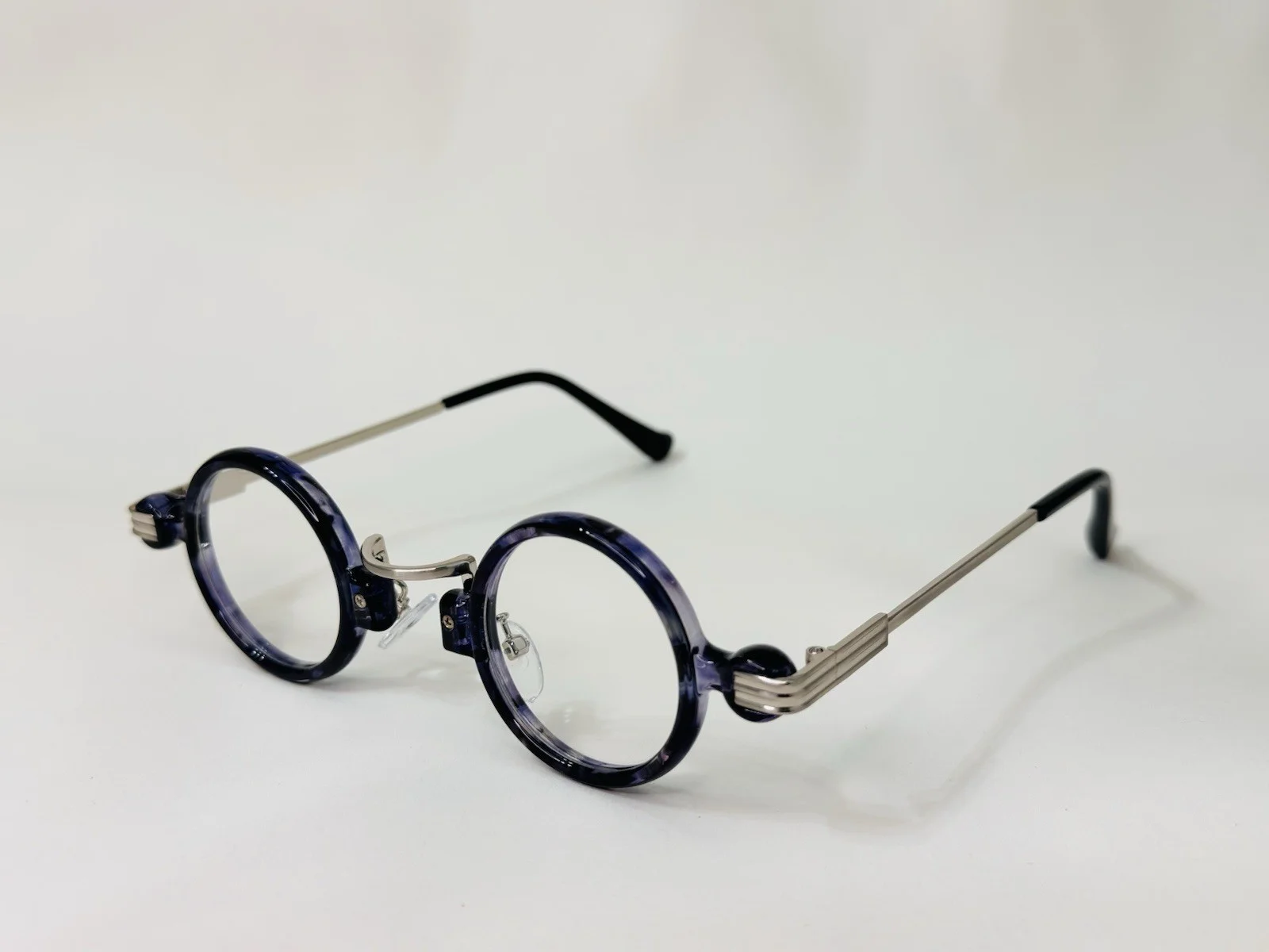 Men Women Retro Round Thick Frame Acetate Eyeglasses Clear Lens Glasses Frames 4