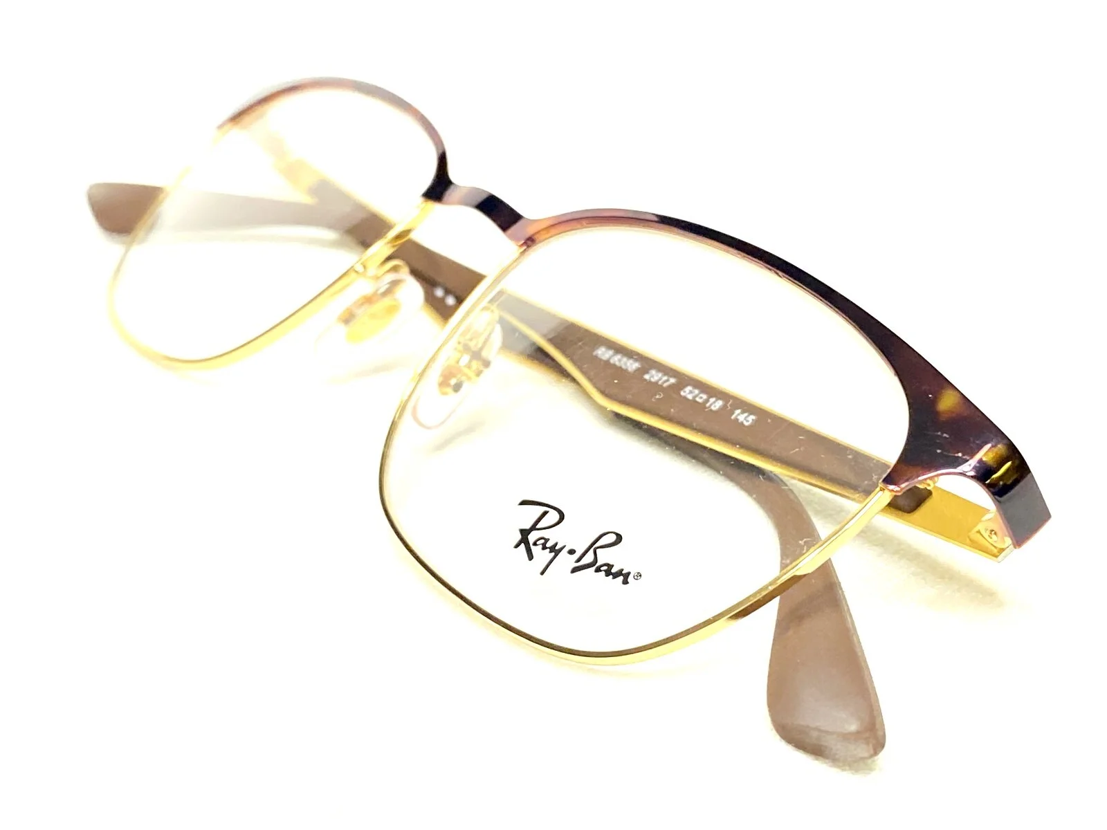 NEW Ray Ban RB6356 2917 Mens Tortoise & Gold Modern Eyeglasses Frames 52/18~145