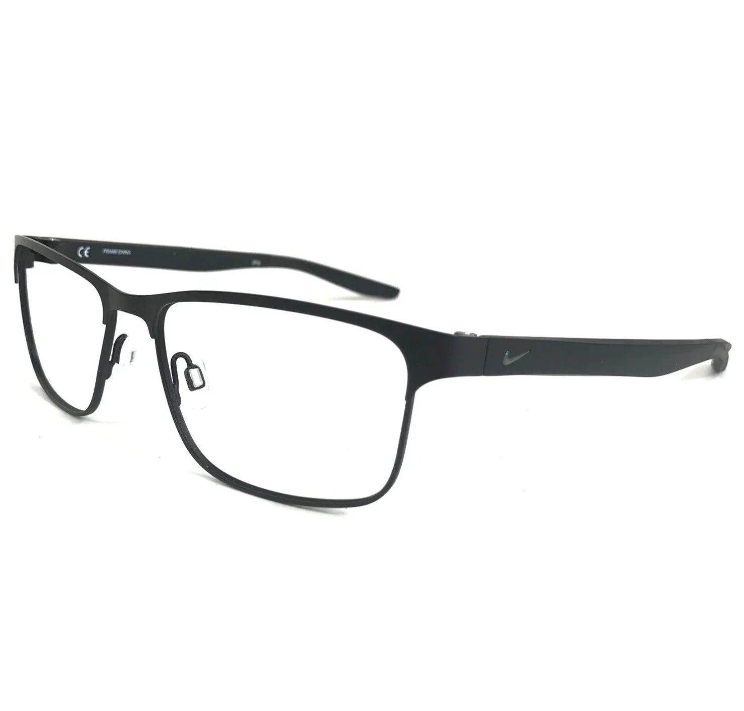 Nike Eyeglasses Frames 8130 001 Black Rectangular Full Rim 56-16-140