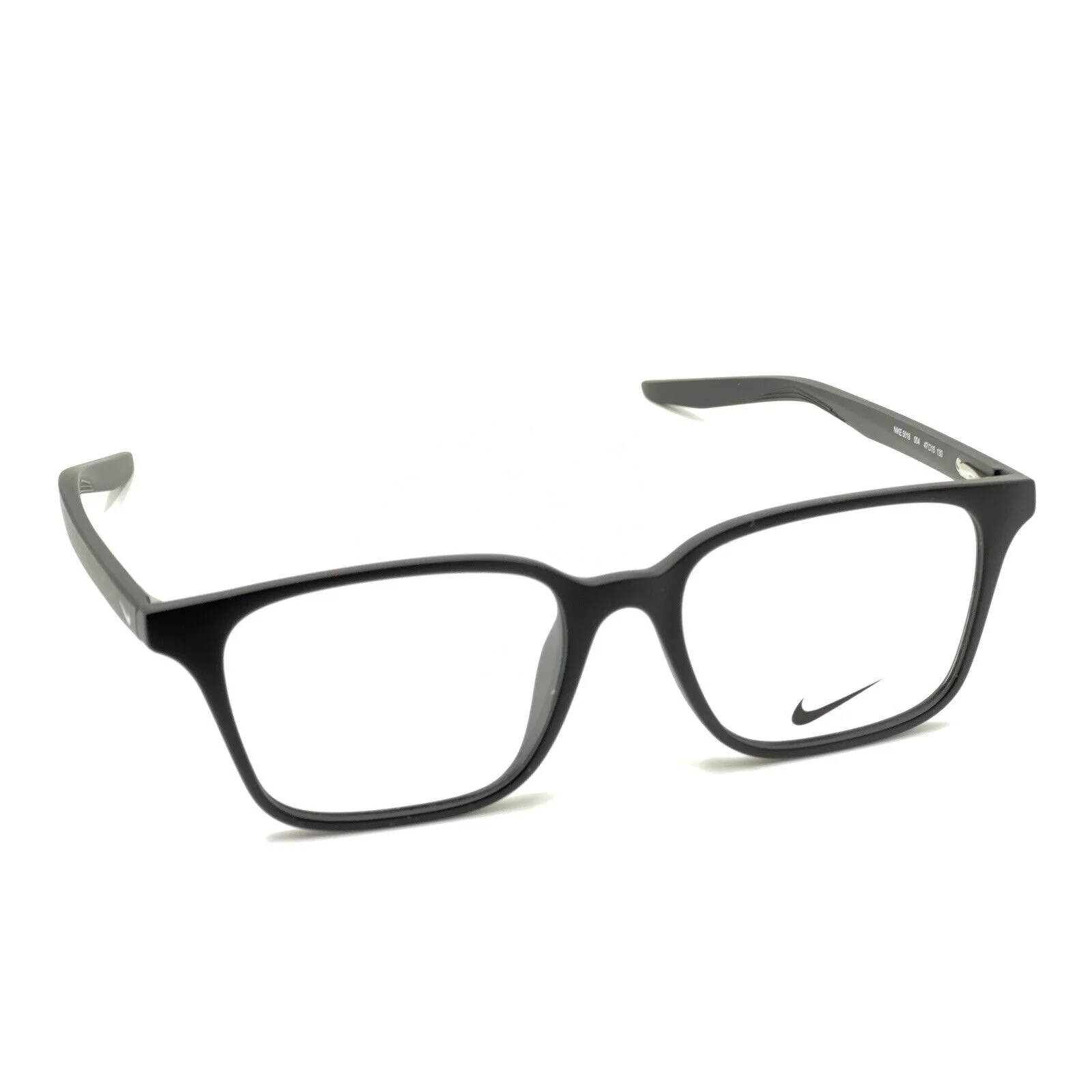 Nike Eyeglasses Frames 8138 071 Gunmetal Matte Smoke Gray Half Rim 56-16-140 4