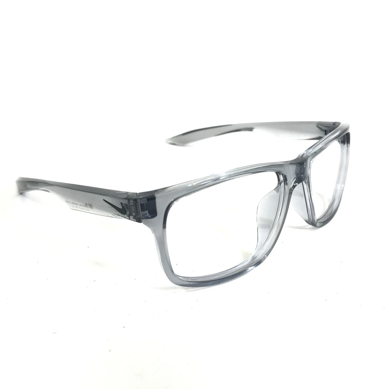 Nike Eyeglasses Frames ESSENTIAL CHASER EV0999 010 Gray Clear Square 59-16-140 2