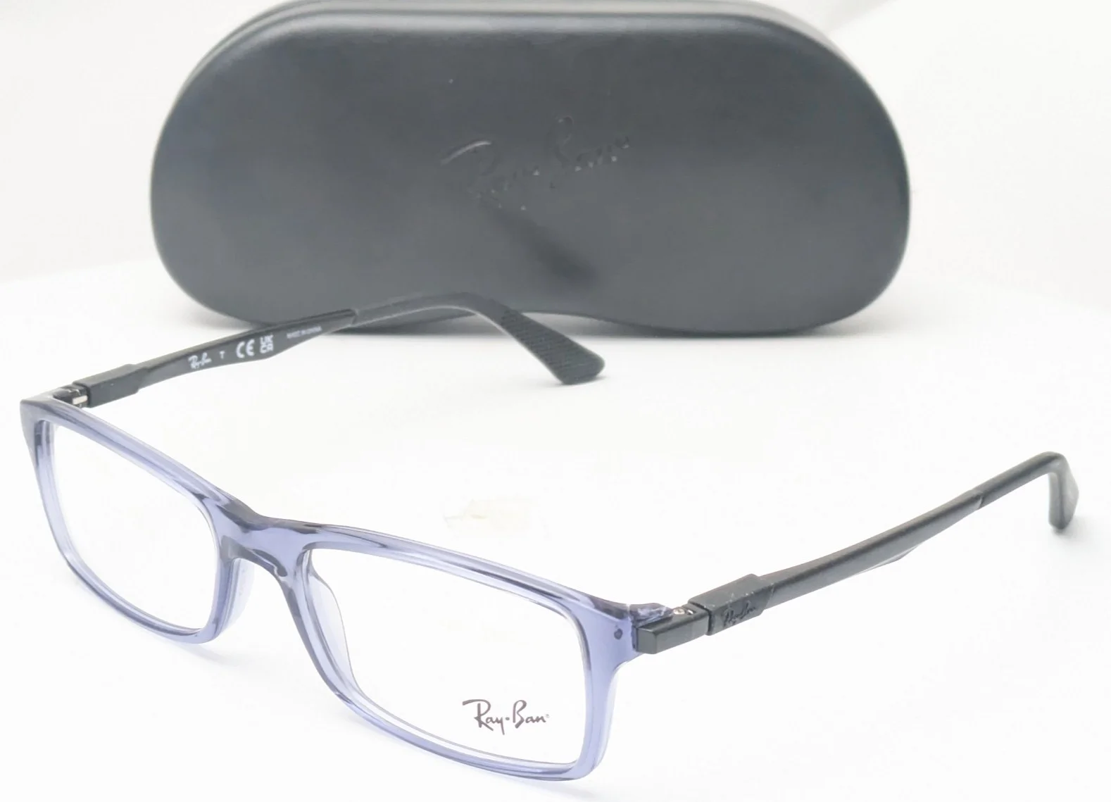 Ray-Ban RB 7017 8122 Dark Grey Striped Blue Men