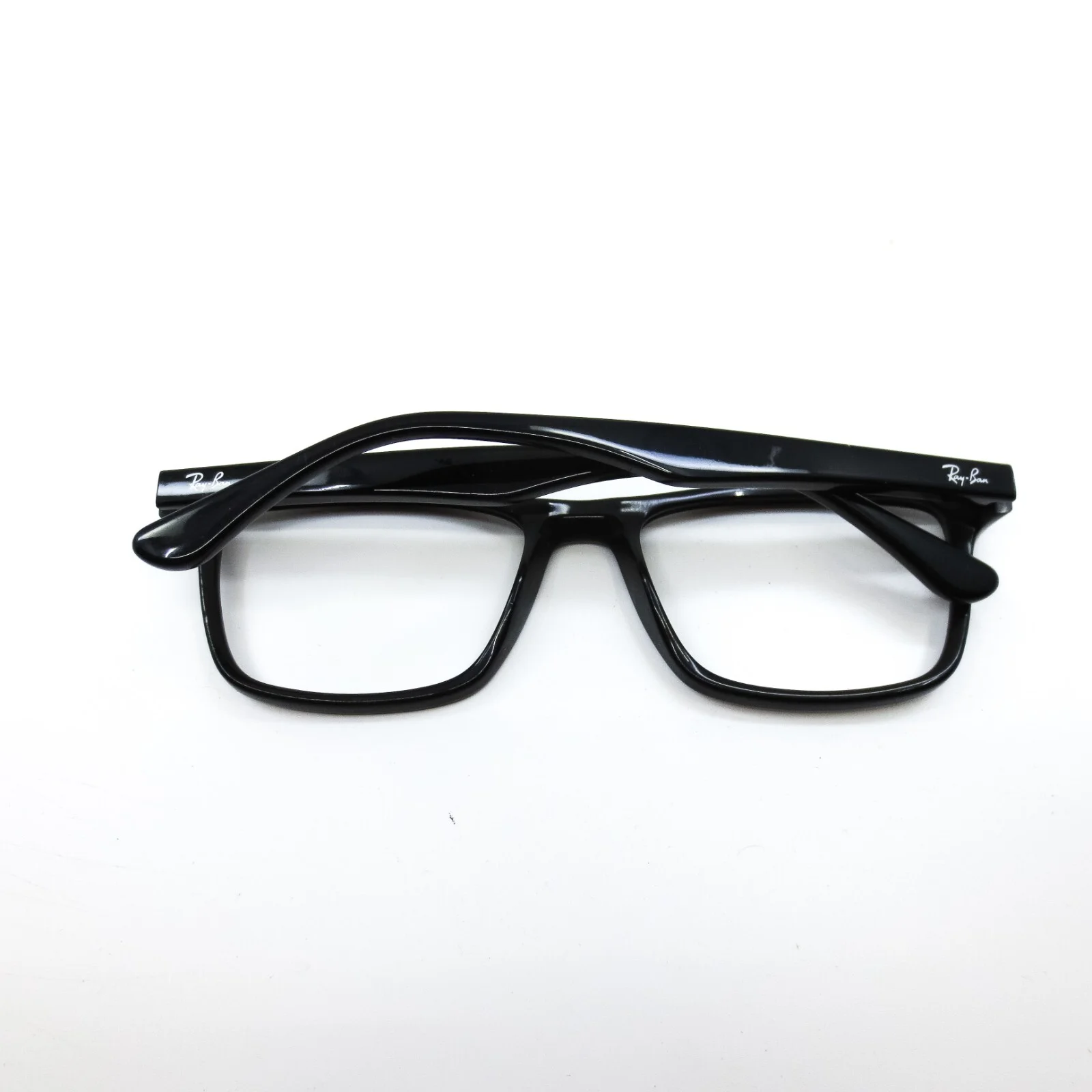 RAY BAN RB5279 2000 Black Mens Rectangle Full Rim Eyeglasses 55-18-145 B:38 2