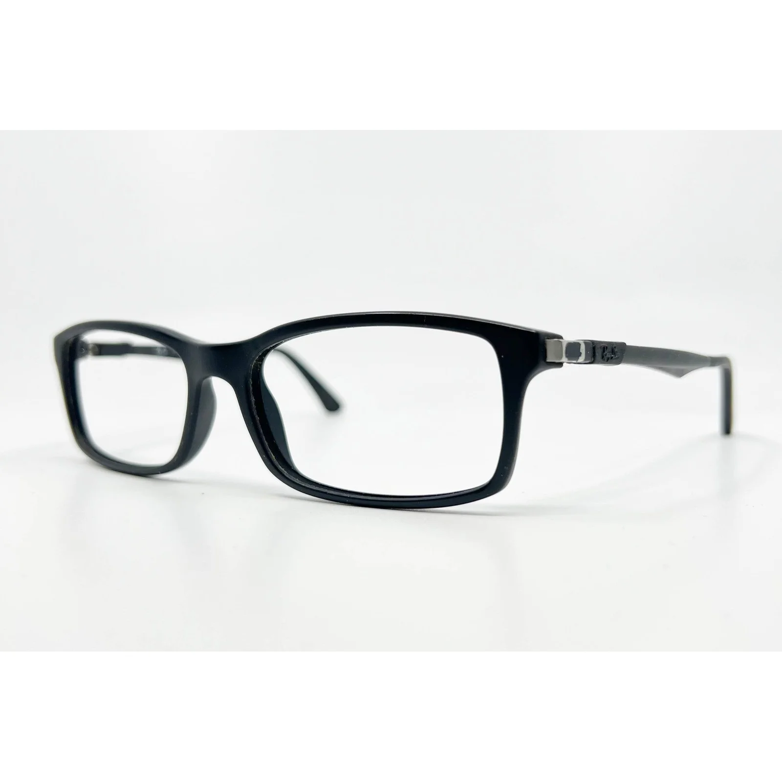 RAY BAN RB5279 2000 Black Mens Rectangle Full Rim Eyeglasses 55-18-145 B:38 3