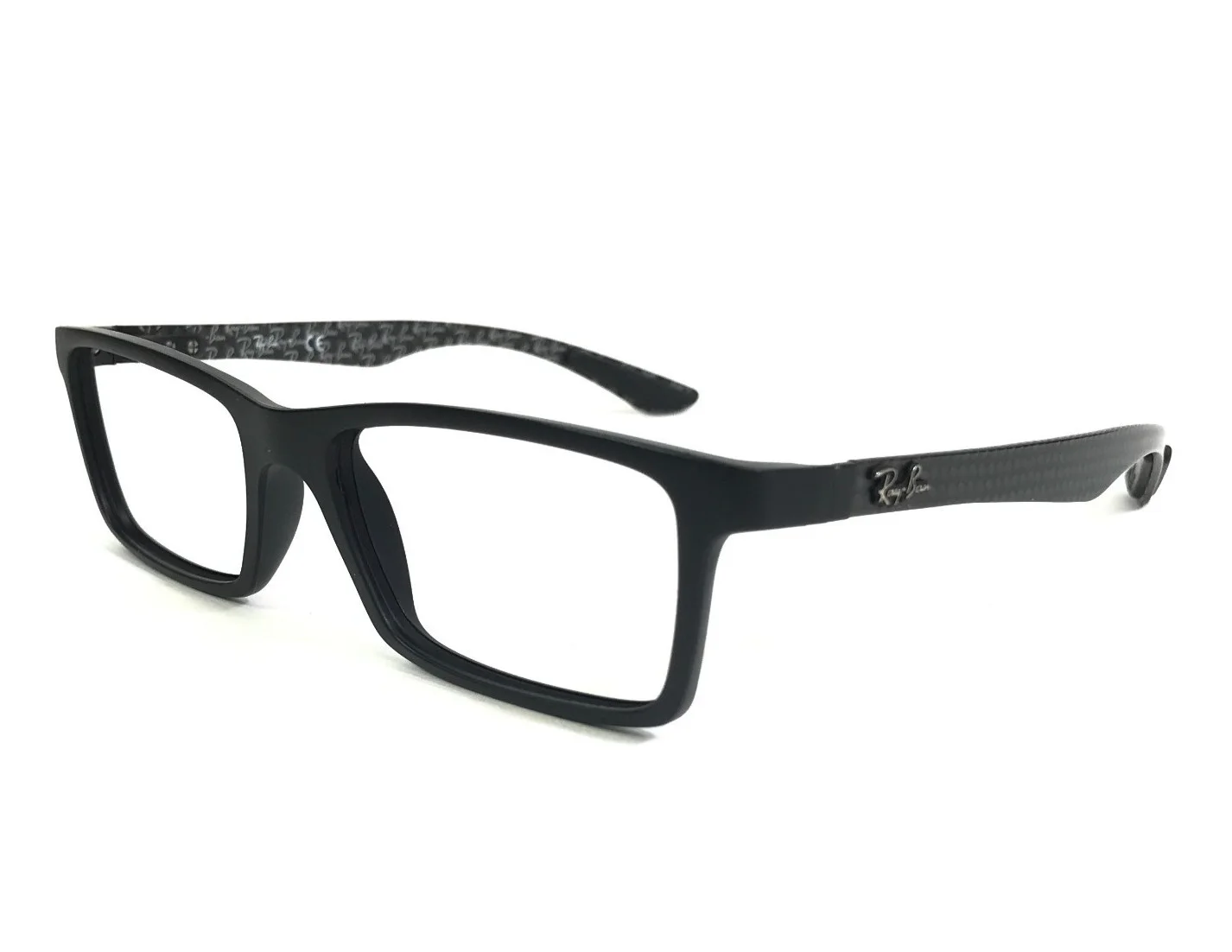 RAY BAN RB5279 2000 Black Mens Rectangle Full Rim Eyeglasses 55-18-145 B:38 4