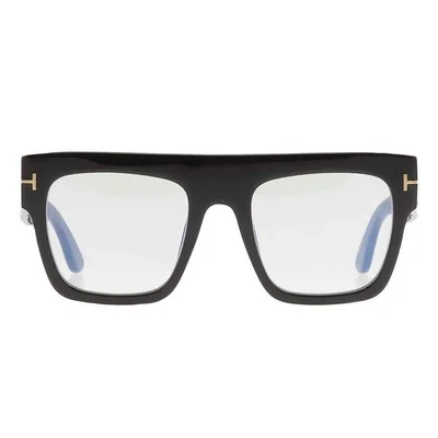 Tom Ford Black Oversized Blue Block Sunglasses Eyeglasses Frames 61mm 10mm 140mm